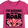 Girls' - Disney - I'm Working on my Roar Fitted Short Sleeve Graphic T-Shirt - 2 of 4