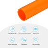 Unique Bargains Water Plumb DIY Crafts High Impact Rigid Round Pipes 8" Length ID 1.07" OD 1.26" Orange - 3 of 4