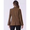 Allegra K Women's Work Office Casual Double Breasted Blazer with Pocket - 3 of 4