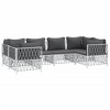 vidaXL Garden Lounge Set White, Dark Grey - 3 of 4