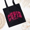 City Creek Prints Cupid Vibes Canvas Tote Bag - 15x16 - Black - 2 of 2