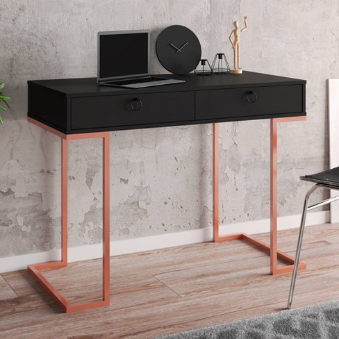 Modern Design Computer Desk With Storage Sand Stone - Techni Mobili : Target