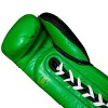 Title Boxing WBC Pro Fight Leather Lace Up Gloves - Green/Black - 3 of 4