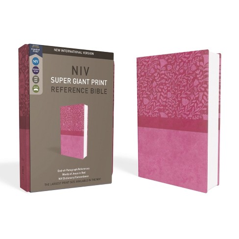 PERSONALIZED *** CSB Super Giant Print Reference Bible - Pink LeatherTouch - Thumb-Indexed. *** deals Custom Name Imprint