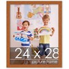 PosterPalooza | Slim Profile Brown Picture Frame - UV Acrylic, Foam Board Backing, Hanging Hardware - 2 of 4