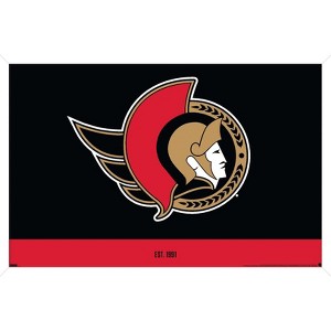 Trends International NHL Ottawa Senators - Logo 21 Framed Wall Poster Prints - 1 of 4