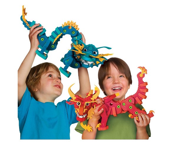 Bloco Toys Aqua/ Pyro Dragons Construction Set
