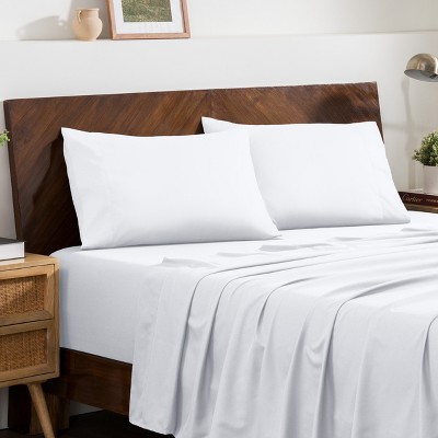 White Standard Hypoallergenic Microfiber Pillowcase Set