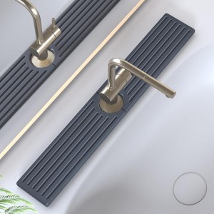 Fast Drying Super Absorbent Diatomite Mat - Raised Feet, Fits Kitchen Sink/Bathroom, Anti-Moisture - 1 of 4