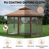 Gazebo Outdoor Pop up,  Canopy Tent with Curtains, Mosquito Netting, for Patio, Backyard Party, 2-Tiered Vented Top - 3 of 4