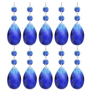 Unique Bargains Hanging Ornament DIY Craft Prisms Teardrop Suncatchers 3.35" x 0.87" 10 Pcs - 1 of 4