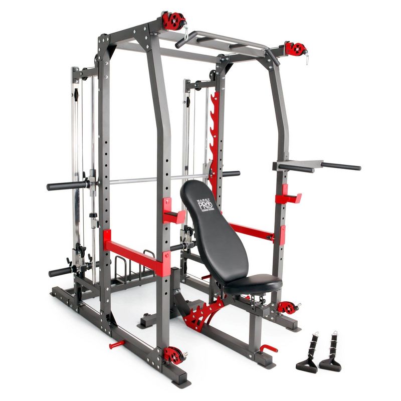 Marcy Pro Smith Machine Weight Bench Home Gym Total Body Workout Training System, 1 of 7