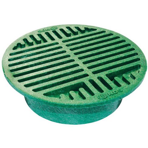 Nds 8 In. Green Round Polyolefin Drain Grate : Target
