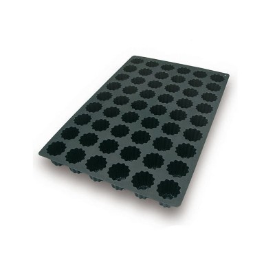 Silikomart Flexible Silicone Bakeware Bordelais Canelle 2.7 Oz, 2.28" Diameter x 1.97" High, 54 Cavities