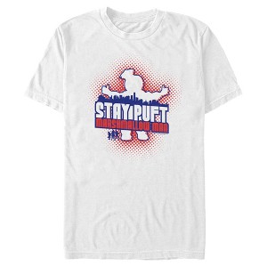 Men's Ghostbusters Stay Puft Marshmallow Man Graffiti T-Shirt - 1 of 4