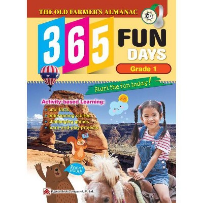 The Old Farmer's Almanac 365 Fun Days: Grade 1 - Activity Workbook for First Grade Students - Daily Activity Book, Coloring Book, Educational