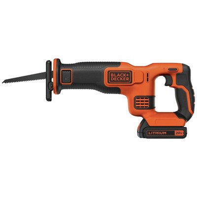 Black & Decker BDCR20C 20V MAX Brushed Lithium-Ion Cordless Reciprocating Saw Kit (1.5 Ah)