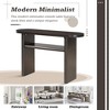 LIVAREEmlen Elegant Minimalist Console Table with Rounded Edges and Sturdy Shelf Design for Entryway, Living Room - 4 of 4