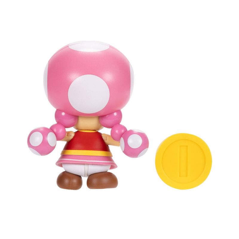 Nintendo Super Mario Toadette with Coin 4&#34; Figure, 4 of 6