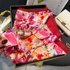 Anna-Kaci Women's Abstract Floral Scarf with Vibrant Watercolor Print 27×27 Inches - 3 of 4