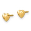 Black Bow Jewelry Kids 6mm Polished Heart Screw Back Earrings in 14k Yellow Gold - 2 of 4