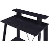 NicBex Home Office Desk 18" L Morden Computer Desk with Storage Shelves, Ports and Wooden Desktop Ladder-Shaped Writing Desk for Study and Work - 3 of 4