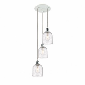 Bella - 3 Light Cord Hung Multi Pendant In Industrial Style-29.25 Inches Tall and 12 Inches Wide - 1 of 1