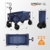 Karl Home 42'' W Portable Garden Cart Collapsible Utility Wagon - 2 of 4