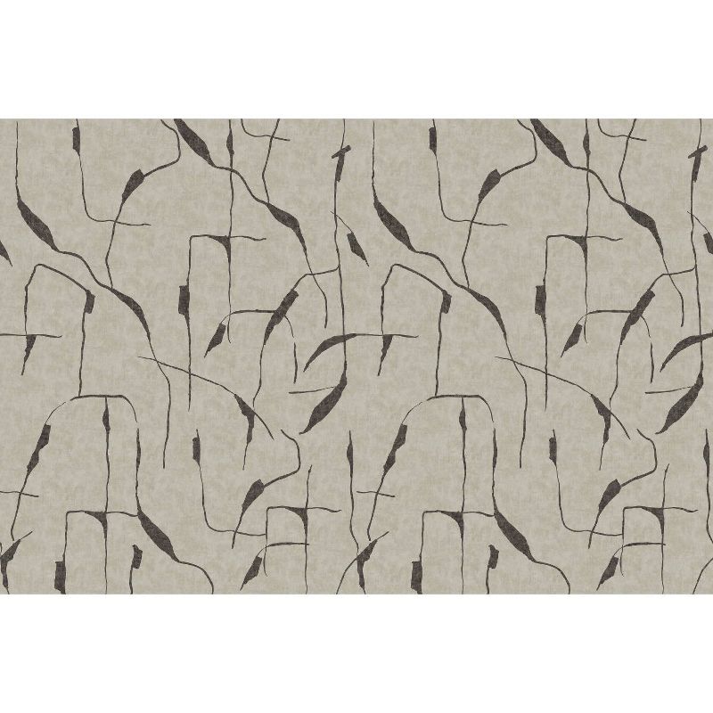 RoomMates Ivory Coast Mural Peel and Stick Wallpaper Taupe, 1 of 8