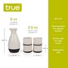 True Fervor 5pcs Ceramic Sake Set, 4 3.5oz Saki Cup Set & 1 8oz Sake Bottle Carafe - Traditional Japanese Tokkuri & Saki Cups Drink Gift - White - 3 of 4