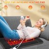32X21 Inch Far Infrared Tourmaline Heating Pad, 6 Heat Levels 3 Timer Electric Pad with Auto Shut-Off, Pain Relief for Back Neck, Christmas Gift - 3 of 4