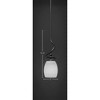 Toltec Lighting Capri 1 - Light Pendant in  Dark Granite with 5" White Linen  Shade - 2 of 2
