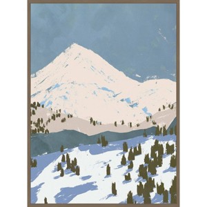 Amanti Art 28"x38" Bunny Slopes II by Jacob Green Framed Canvas Wall Art Print - 1 of 4