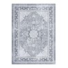 Washable Vintage Printed Rug Non Slip Low Pile Rug Soft Throw Floor Cover Foldable Indoor Carpet for Living Room Bedroom Playroom - 4 of 4