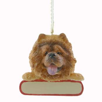2.5 Inch Red Chow Personalize It Fyi Pet Dog Tree Ornaments