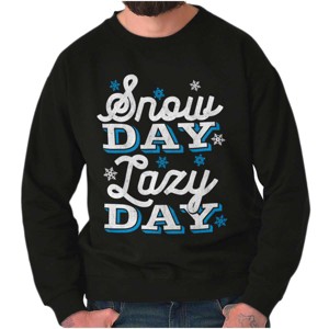 Winter Christmas Lazy Snow Day Sweatshirt for Men or Women Brisco Brands - 1 of 4