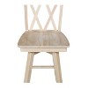 International Concepts Double "X" Back Bar Height Stool - With Swivel 30" Seat Height - 2 of 4
