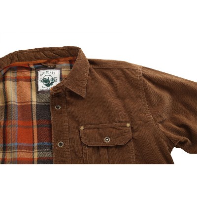 GIOBERTI Men's 100% Cotton Extremely Soft Corduroy Shirt Jacket with Flannel Lining, Camel, 2XL — фото 4