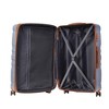 Vynxaria Expandable ABS Hardshell 3-Piece Luggage Blue Brown 20/24/28" Lightweight with Spinner Wheels TSA Lock - 2 of 4