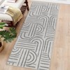 Abstract Area Rugs Soft Modern Rug for Bedroom Ultra-Thin Non Slip Washable Throw Carpet for Living Room Dining Room Hallway - 2 of 4