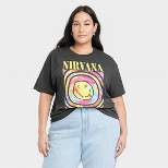 Women's Nirvana Short Sleeve Graphic T-Shirt - Black