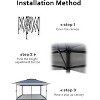 13'x13'Canopy, Outdoor Tent with Mosquito Netting & Wheeled Bag, Instant Shelter for Backyard, Patio & Garden Furniture - 3 of 4
