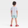 Toddler Boys' 2pc Nintendo Super Mario Pocket T-Shirt & Shorts Set - Gray - 2 of 4
