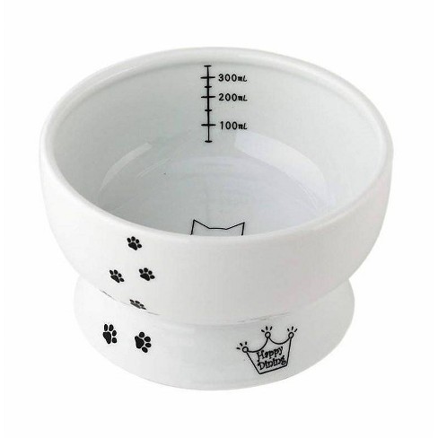 Ceramic Raised Cat Bowl - Super Kitty Cats