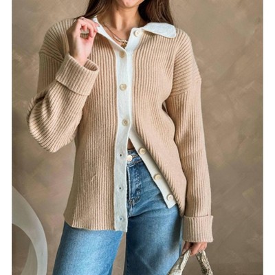 Women's Stephanie Ribbed Knit Cardigan - Everleigh