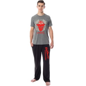 Nightmare On Elm Street Mens' Freddy Krueger Fire Film Sleep Pajama Set Multicolored - 1 of 4