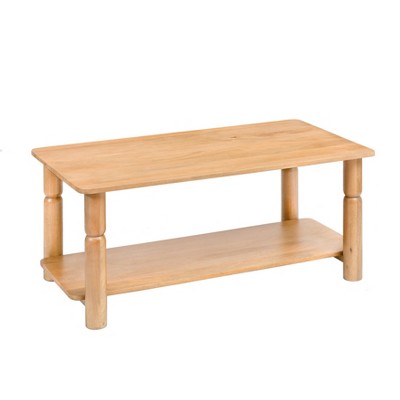 MH London Lainey Rectangle Transitional Solid Wood Coffee Table For Living Room