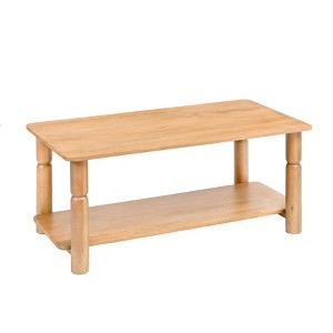 MH London Lainey Rectangle Transitional Solid Wood Coffee Table For Living Room - 1 of 1