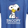 Women's - Peanuts - Snoopy And Woodstock Short Sleeve Graphic T-Shirt - 2 of 4