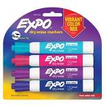 Expo 4pk Dry Erase Markers Chisel Tip Vibrant Multicolored